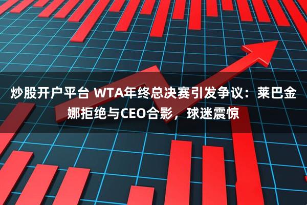 炒股开户平台 WTA年终总决赛引发争议：莱巴金娜拒绝与CEO合影，球迷震惊